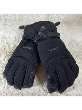 HEAD Ski Gloves Mens Medium Black Outlast Insulated Winter